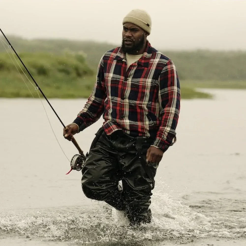 Filson Deer Island Ranch Coat Jacket in Navy Red Plaid NEW! $245 Mens Small - Picture 5 of 6